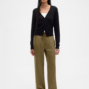 GAP satin Wide Leg track Pants